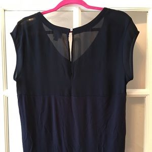 Merona navy blue top